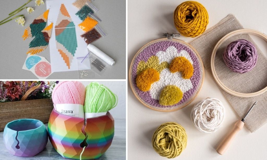 Collection of creative gift ideas for teens who enjoy art, crafts, and DIY projects