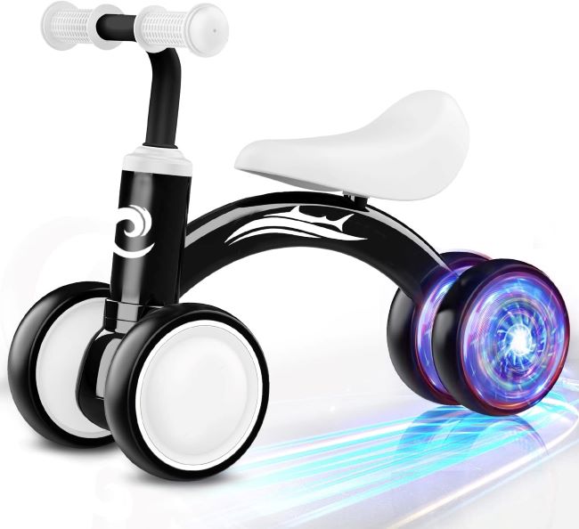 Gamfeiny Baby Balance Bike – Light-Up Toddler Ride-On Bike for Ages 1–3