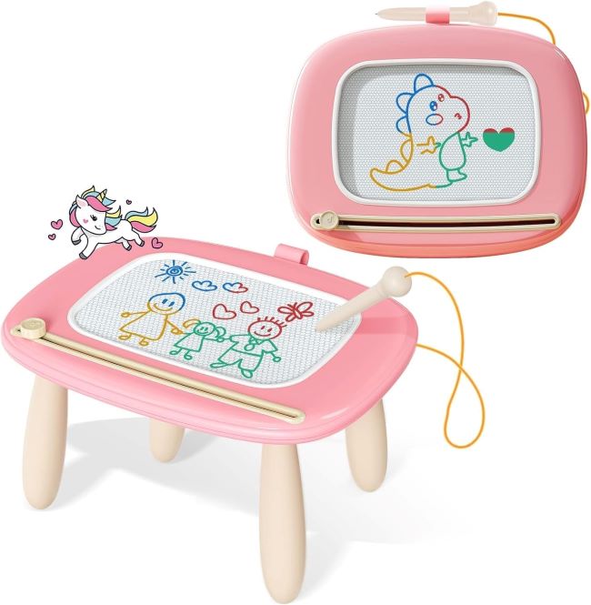 Kikidex Magnetic Drawing Board – Educational Doodle Board Toy for Toddlers