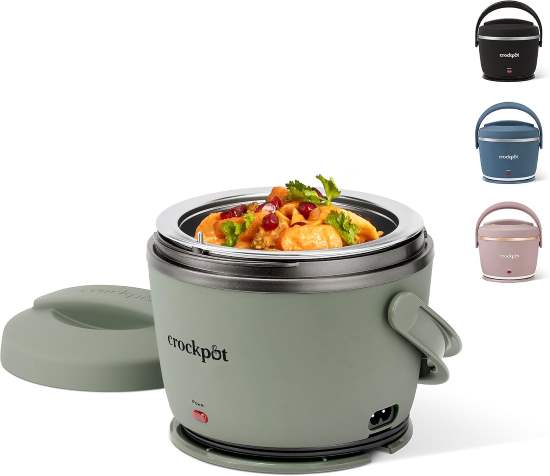Crock Pot Portable Electric Lunch Box 20 Ounce Food Warmer