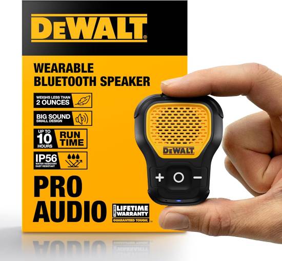 DEWALT Wearable Bluetooth Speaker Updated Version