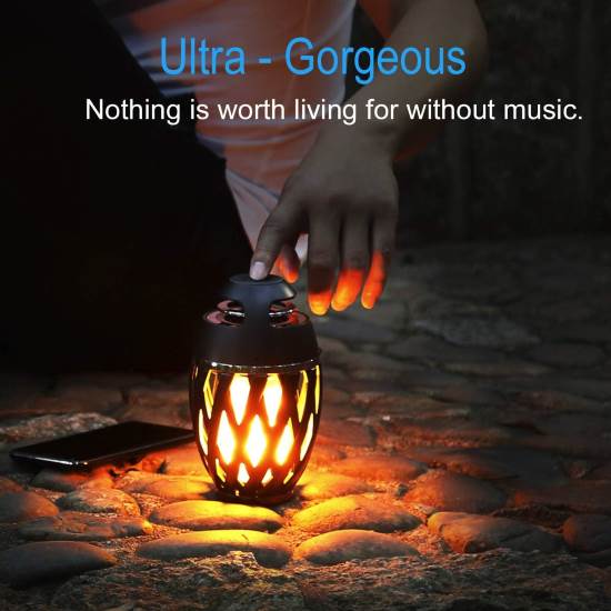 DiKaou LED Flame Bluetooth Speaker Lamp