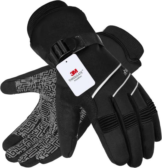 MOREOK Waterproof Windproof Winter Gloves