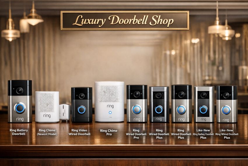 Affordable Ring doorbell installed on a New York apartment door showing live video and motion alert features.