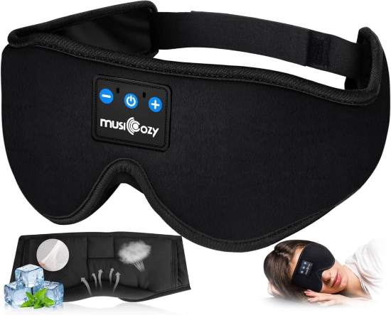 MUSICOZY Sleep Headphones Sleep Mask