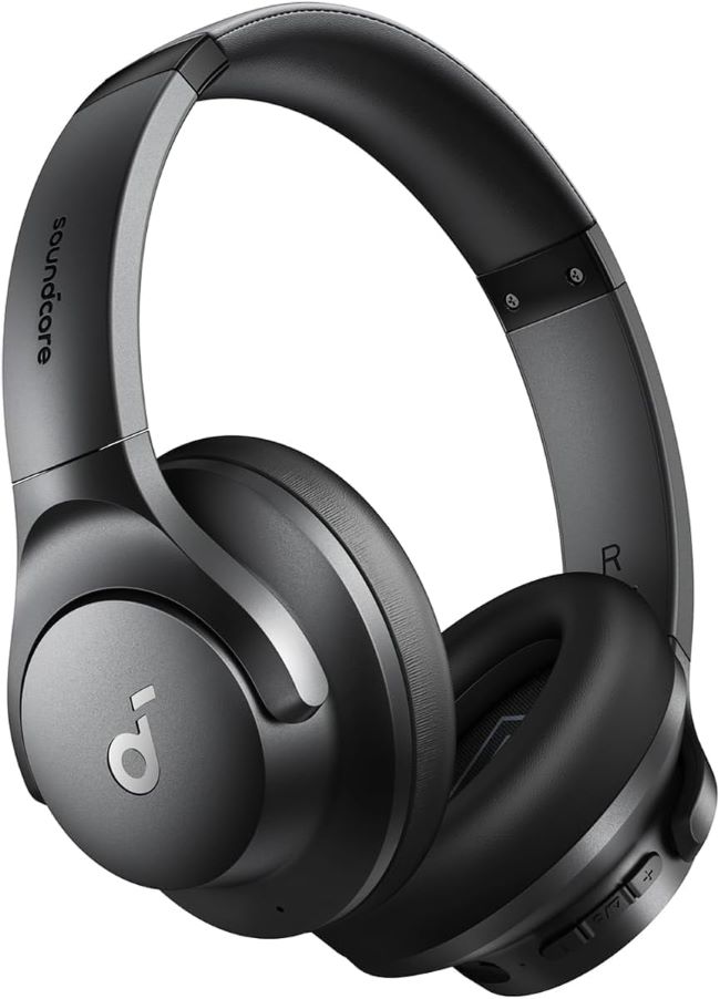 Soundcore Q20i wireless over-ear headphones with active noise canceling, long battery life, and deep bass for immersive listening