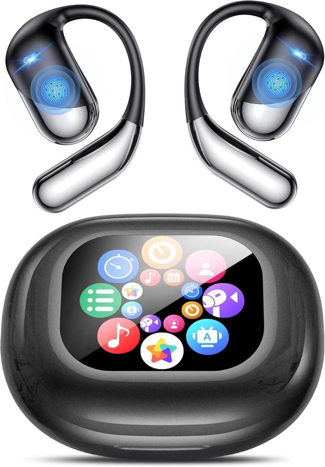 EUQQ AI translation earbuds with support for 198 languages, open-ear comfort, and smart app controls