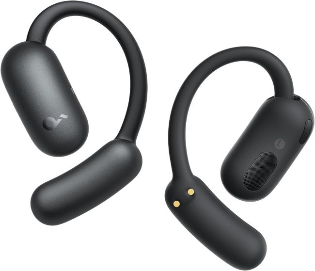 Soundcore AeroFit 2 open-ear translation earbuds with AI language features, Hi-Res audio, and long battery life