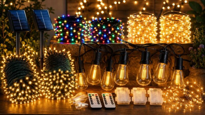 Affordable Solar Christmas Lights Outdoor String Light Arizona, AZ
