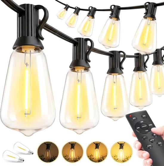 MGVIH Outdoor Lights String Patio Outside