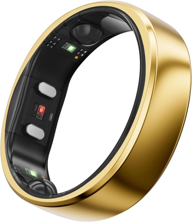 RingConn Gen 2 smart ring with sleep apnea monitoring, heart rate tracking, stress insights, women's health features, and 12-day battery life