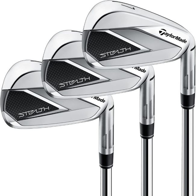 TaylorMade Stealth iron set engineered for high forgiveness, speed, and improved distance control for golfers of all skill levels