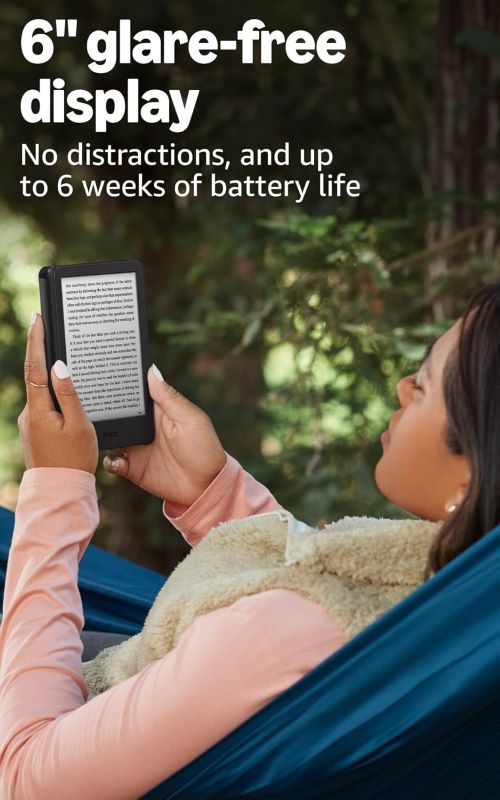 Amazon Kindle 16 GB eReader for comfortable reading at home and while traveling