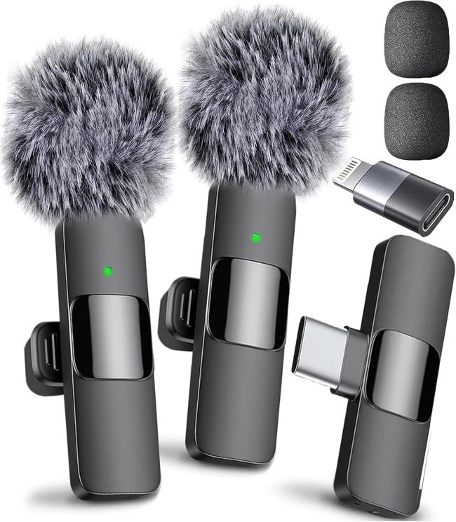 Mini Mic Pro wireless microphone for iPhone and Android used for video recording in California