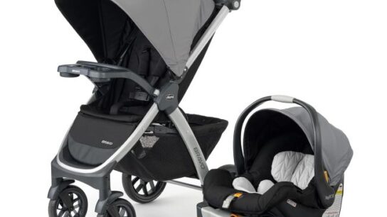 Chicco Bravo Baby Travel System stroller and infant car seat for Michigan families