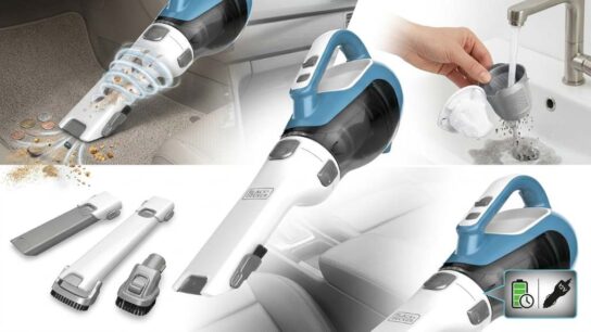 Handheld car vacuum cleaning vehicle carpet