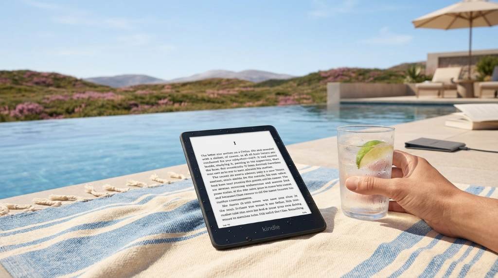 Kindle Paperwhite Signature Edition with wireless charging dock