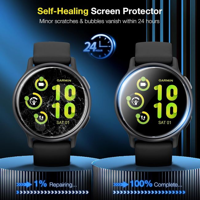 LK TPU screen protector for Garmin Vivoactive 6 with easy installation