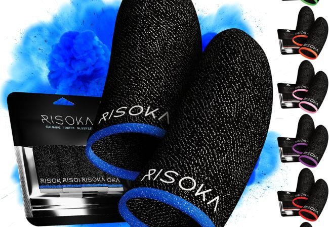 RISOKA finger sleeves for mobile gaming with smooth touchscreen glide in New York