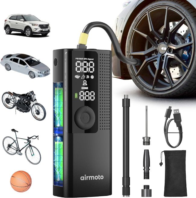 Airmoto Portable Air Compressor for car tires