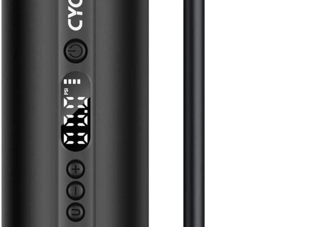 CYCPLUS Portable Electric Tire Pump with built-in hose
