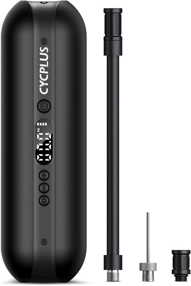 CYCPLUS Portable Electric Tire Pump with built-in hose