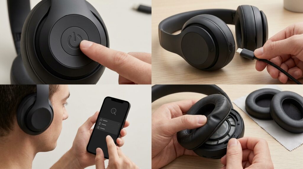 Smartphone Bluetooth settings screen showing Beats Studio Pro pairing