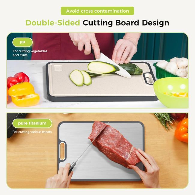 Sumzzz durable titanium chopping board for food preparation