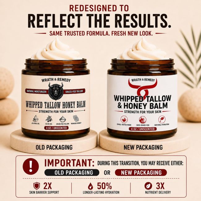 Wrath & Remedy tallow moisturizer for sensitive skin